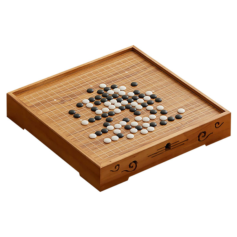 棋先锋双面实木三合一棋盘套装