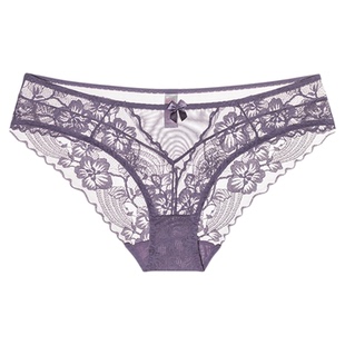 维多利亚多培尔法式性感蕾丝内裤女纯棉裆透气本命年红色三角裤