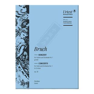 布鲁赫 G小调第一小提琴协奏曲op26 总谱 大熊原版乐谱书 Bruch Violin Concerto No1 in G minor PB15132