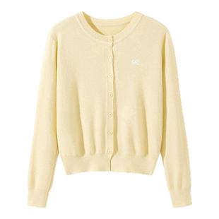 KHV真维斯毛衣针织开衫外套女款2025新款巨好看韩系早秋穿搭上衣