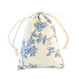 迷你香囊空袋香包麻布收纳袋抽绳束口袋小布袋中药荷包锦囊布袋子