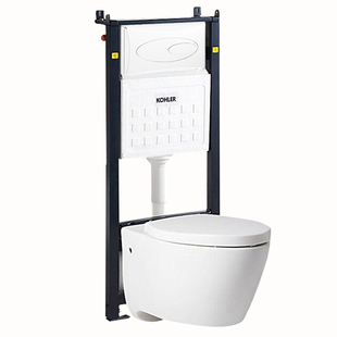 科勒壁挂式马桶挂厕25255T家用节水墙排隐藏水箱悬挂式智能坐便器