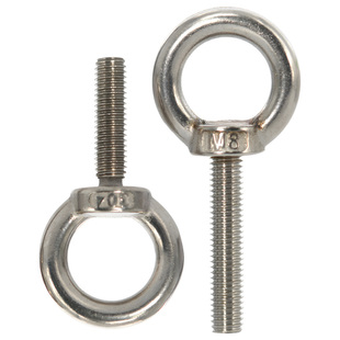 304不锈钢吊环螺丝加长吊环螺栓圆形环型螺钉M6M8M10M12M14M16M20