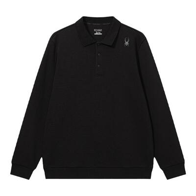 蜘蛛春夏男舒适休闲长袖T恤polo