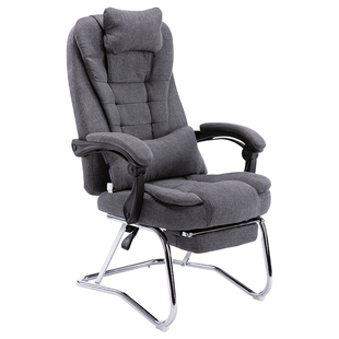 午休 180度 可躺电脑椅子 久坐 舒服 弓形 经理椅 布艺皮办公椅子