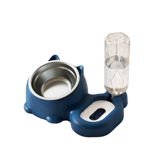 猫碗猫盆狗碗双碗宠物饮水猫咪泰迪蓝猫狗狗食盆猫粮饭盆XW15