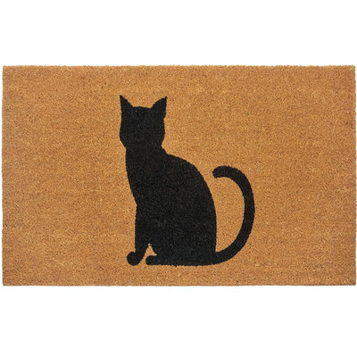 印度进口椰壳门垫室内室外入户门进门口脏爪垫猫设计入口防滑脚垫