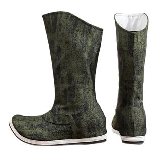 古装汉服靴子增高翘头皂靴宋制明制男士女同款古风鞋子千层底布鞋