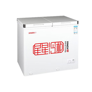 星星冰柜家用双温306/366L铜管商用冷藏冷冻双门大容量卧式冷冻柜