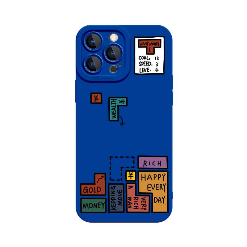 俄罗斯方块~适用苹果iphone14华为mate情侣nova红米k50创意手机壳