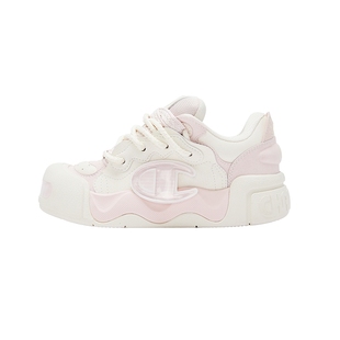 Champion冠军膨膨面包鞋板鞋女新款松糕厚底板鞋百搭休闲鞋小白鞋