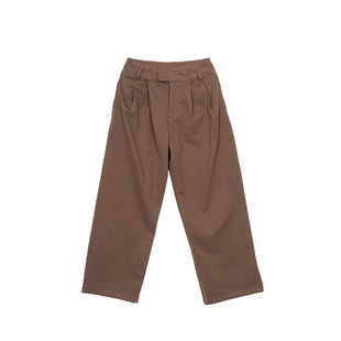 Hualun肌理感休闲裤男秋冬季裤子韩版抗皱直筒裤男装百搭阔腿西裤