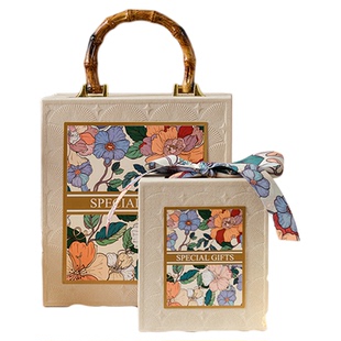 礼盒空盒高级感生日礼物盒三八妇女节礼品手提包装盒子新年礼物盒