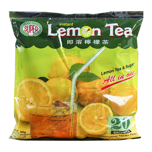 新加坡Super超级柠檬茶400克独立小包速溶港式东南亚柠檬茶粉苏帕