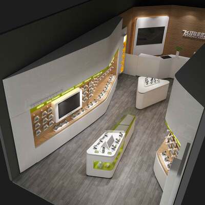 数码电子产品展厅 手机配件展示柜 整店装修设计移动营业厅陈列台