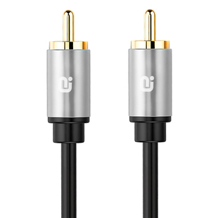 阿音 75欧金属屏蔽数字同轴线RCA莲花头音频线低音炮公对公TAC510