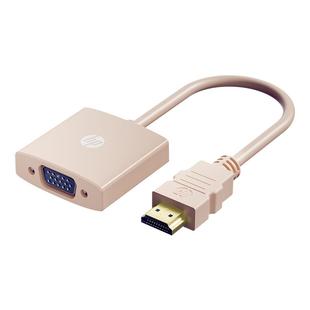 惠普hdmi转vga转换器转接头音频供电高清电脑连接电视显示器投