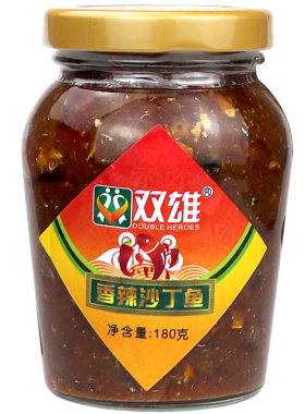 双雄香辣沙丁鱼180g*2瓶装