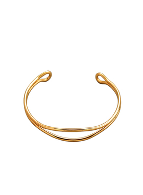 莫比乌斯环森系电镀保色包金手镯