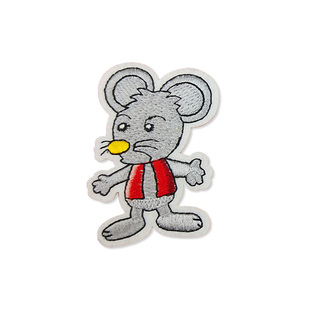 卡通米老鼠刺绣布贴儿童衣服羽绒服裤子破洞补丁贴动物图案贴手缝