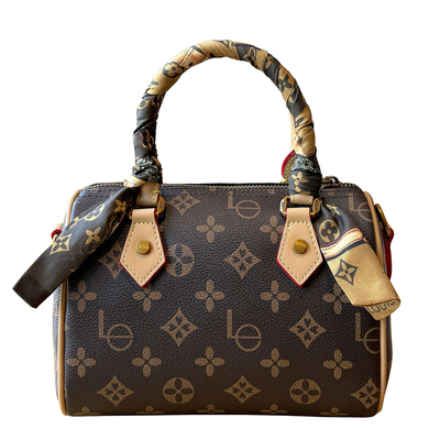 波士顿枕头包真皮斜挎包