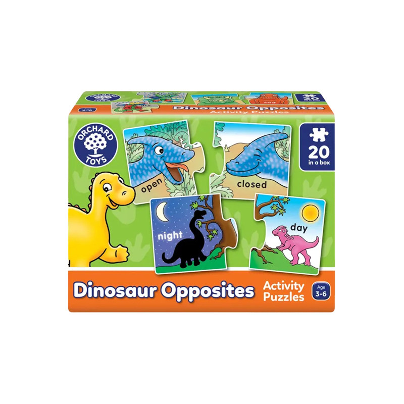 OrchardToys恐龙对比拼图儿童拼图启蒙益智桌游亲子互动玩具3-6岁