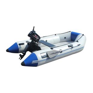 加厚冲锋舟橡皮艇钓鱼船防汛皮划艇充气船硬底折叠专业路亚气垫船