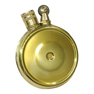 【祝融火具】战壕手工黄铜煤油打火机圆饼油壶喷火龙创意男士个性