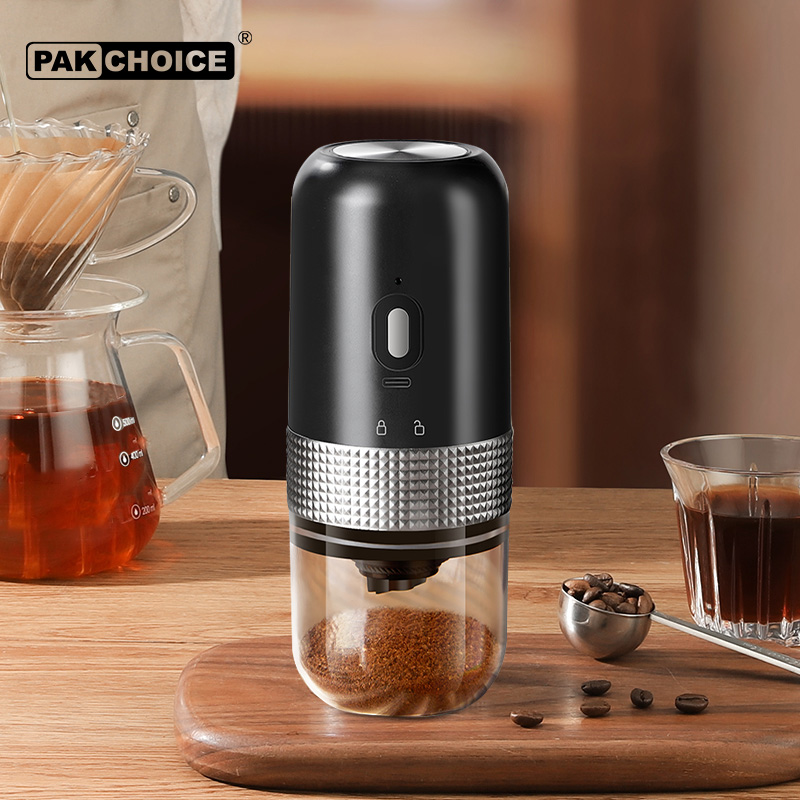 电动磨豆机咖啡机小型家用磨粉器全自动现磨便携自动咖啡豆研磨机