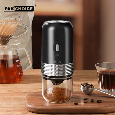 电动磨豆机咖啡机小型家用磨粉器全自动现磨便携自动咖啡豆研磨机