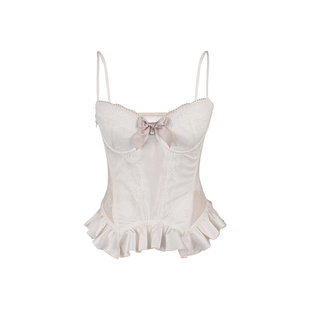 MummyCat下蛋喵【旧梦芭蕾】巴洛克骨线盘花定制蕾丝鱼骨胸衣吊带