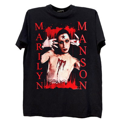 MarilynManson亚文化暗黑棉短袖