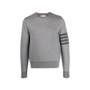 THOM BROWNE 男士 四条纹圆领反面毛圈棉质针织卫衣301361