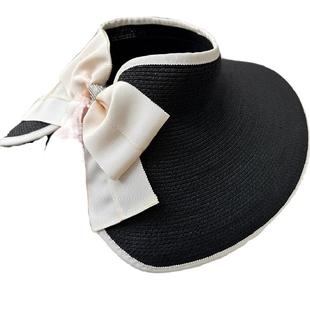 帽子女款防晒遮阳帽挡脸帽防紫外线2025新款太阳帽草帽女大檐夏季