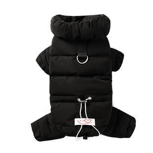 秋冬季加厚四脚羽绒服冬装石墨烯保暖泰迪比熊宠物小狗狗衣服冬天
