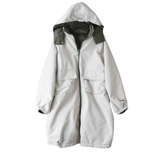 抗寒零下20度!亲子装90白鸭绒AB双面两穿防钻绒连帽羽绒服外套女