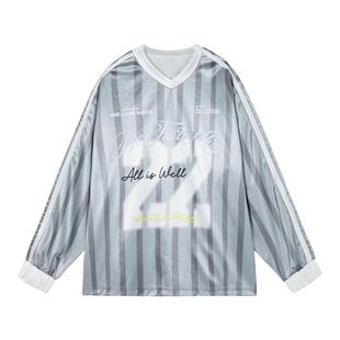 BJHG不计后果复古运动长袖T恤男款春骑行球衣hiphop街舞T恤球服女