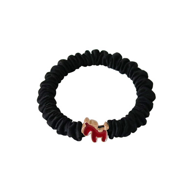 新年小马发绳简约金属小肠发圈女