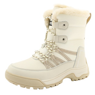 【胡可推荐】UBZ 登山户外哈尔滨防水雪地靴女冬加厚东北滑雪棉鞋