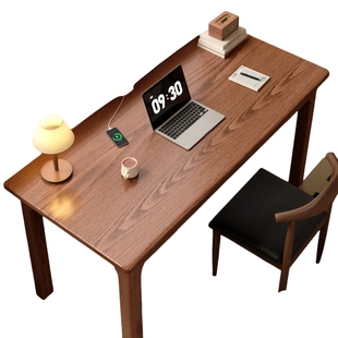 安居客实木书桌学生家用写字桌子宽40/50cm卧室电脑办公桌学习桌*