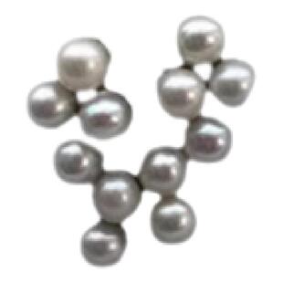 M家袁泉同款小葡萄天然珍珠925纯银气质精致小巧耳钉耳环淡水