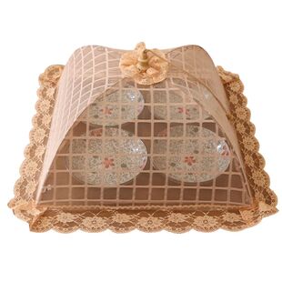 新款盖菜罩食物罩碗罩子饭菜罩折叠餐桌罩 大号防蝇罩圆形罩菜伞