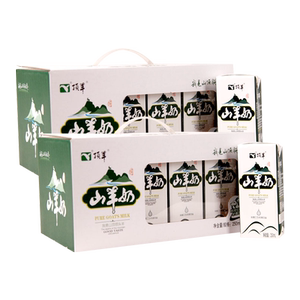 顶羊易吸收山羊奶250ml*12盒*2箱