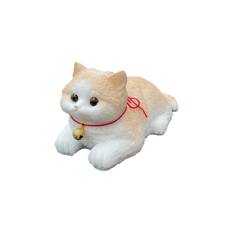 可爱仿真小猫中控台摆件不怕晒