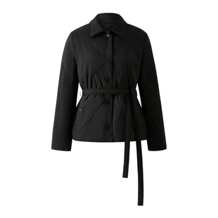 【90%鹅绒】PRICH时尚翻领菱格绗线羽绒服冬季新款收腰外套女