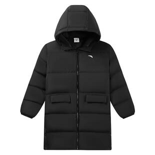 蓬蓬羽-安踏儿童小童中长款羽绒服2025冬新款舒适保暖四防厚外套