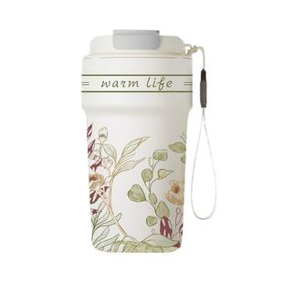 2025新款保温杯喜式精瓷女士便携高颜值创意水杯咖啡杯子随行杯