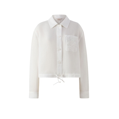 ELAND翻领短外套含苎麻莱赛尔