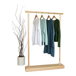 实木衣帽架床边晚上放衣神器落地挂衣架卧室不占空间的挂衣架转角