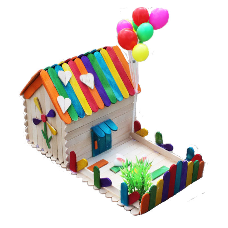 diy雪糕小屋材料包益智拼装模型